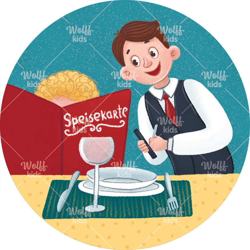 Einzelner Magnet: Restaurantbesuch